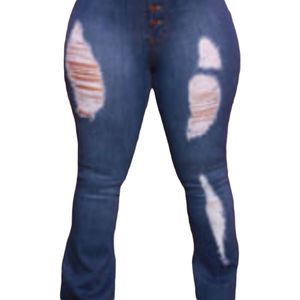 Ripped Jeans Distressed Jeans Plus Size